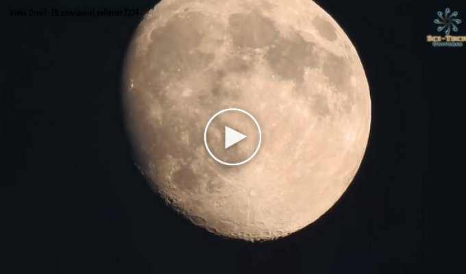Фотограф снял Луну вблизи с помощью зума камеры