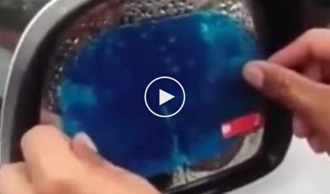 Гидрофобное зеркало для машины