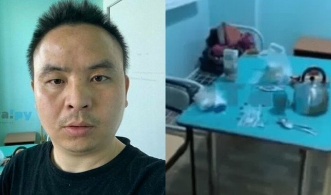 Китаец с коронавирусом ужаснулся условиям российской больницы (4 фото + 1 видео)