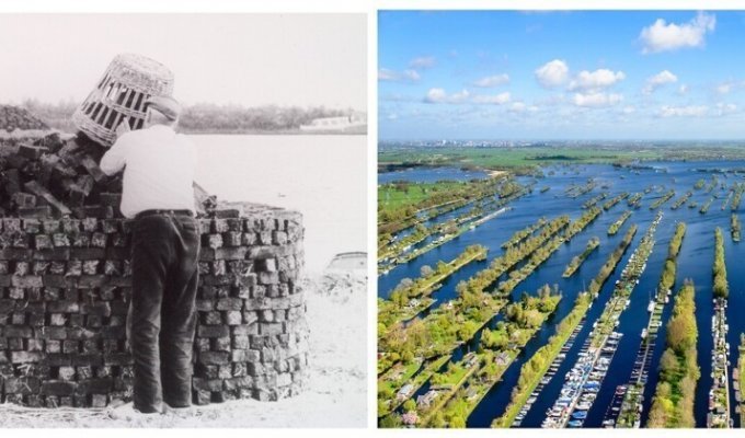 Загадочное резанное озеро в Нидерландах (10 фото + 2 видео)