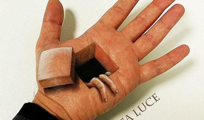 Визажист создает реалистичные 3D-иллюзии на собственных руках, и это что-то невероятное (23 фото)