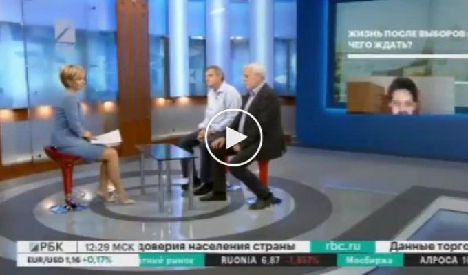 Максим Кац вышел в прямой эфир РБК-ТВ, но что-то пошло не так