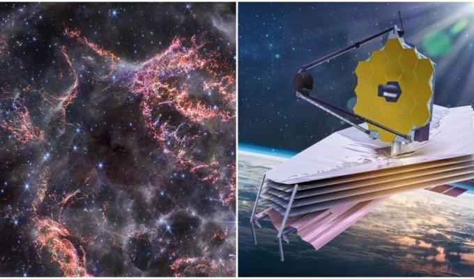 Телескоп "Джеймс Уэбб" сделал снимок взорвавшейся звезды (4 фото)