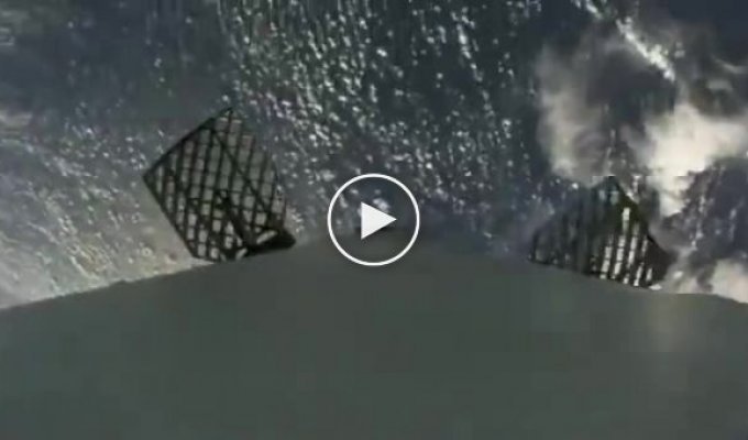 Успешная посадка ступени ракеты Falcon-9