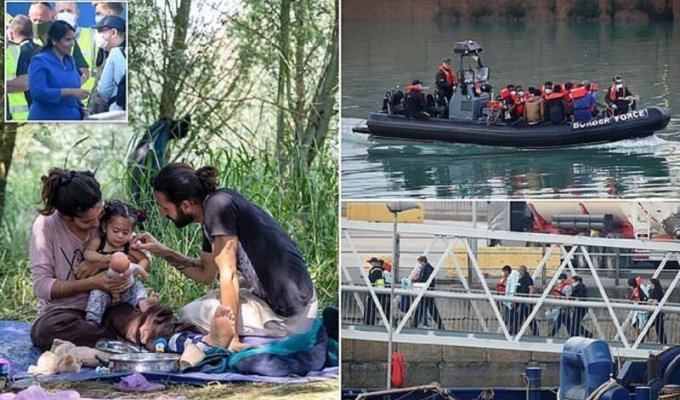 Мигранты штурмуют Британию (14 фото)