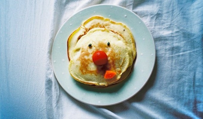 Забавный завтрак – еда в виде лица (15 фото)