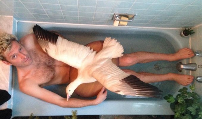 Мужчина фотографируется в чужих ваннах и постит в инстаграм (12 фото)