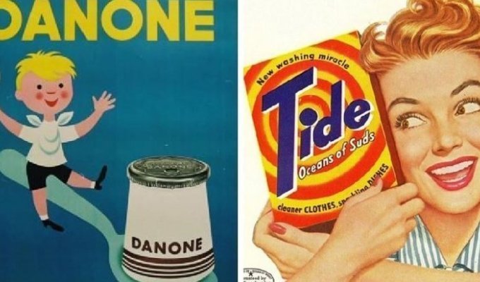 20 примеров того, как выглядела реклама известных брендов в прошлом веке (21 фото)