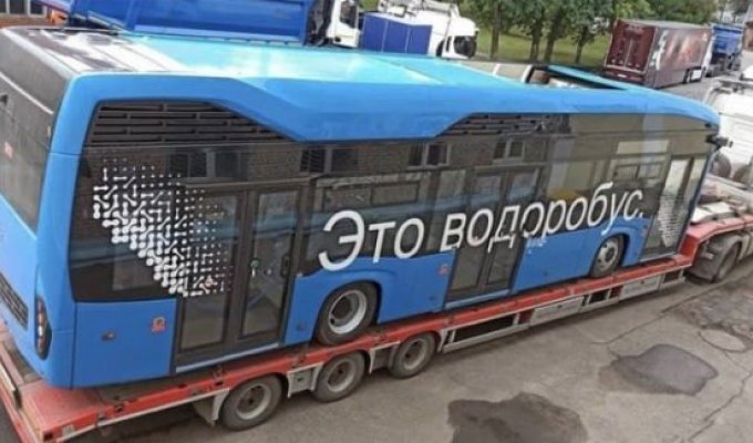 Шутки и мемы про новый автобус Москвы - "Это водоробус" (10 фото)