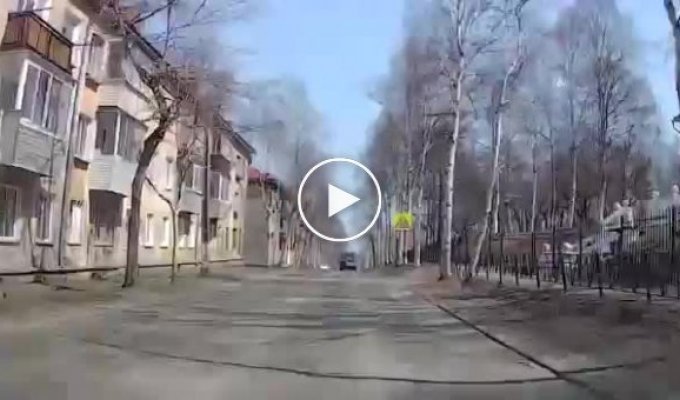 Взрыв колеса в Хабаровском крае