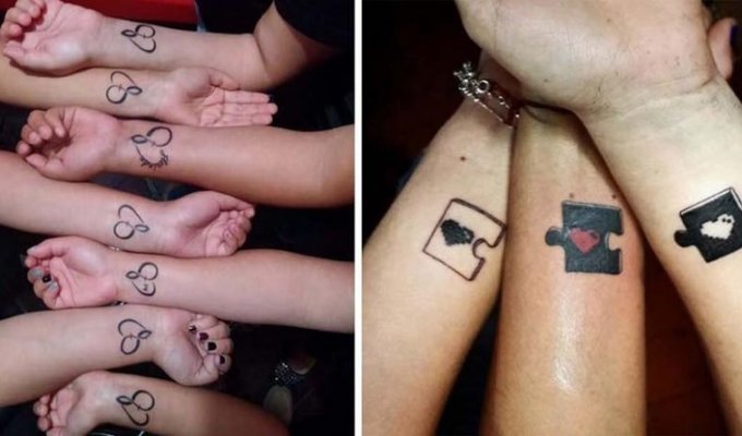 Фотографии татуировок лучших друзей, которые говорят о их сильных взаимоотношениях (13 фото)