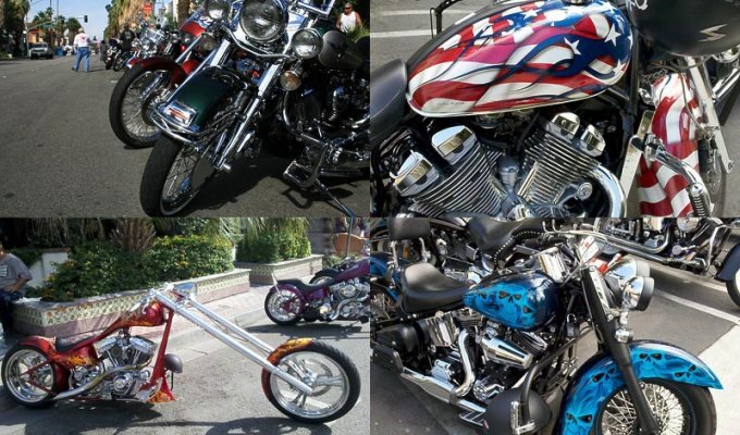 Мотоциклы и солнечный свет: мотофестиваль “Американская жара” (50 фото)
