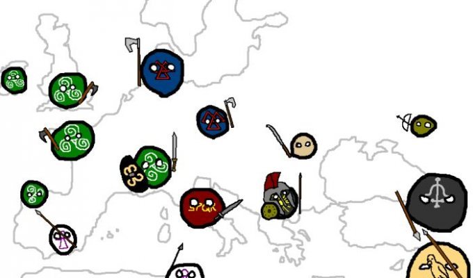 Карта европейских войн (14 картинок)