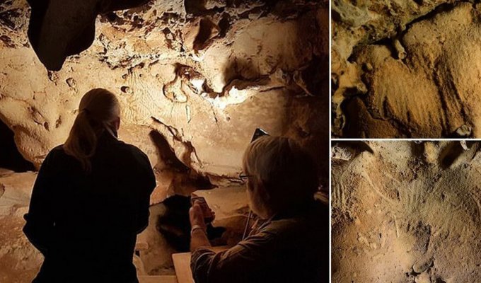 Во Франции нашли самые древние наскальные рисунки неандертальцев: им около 75 000 лет (6 фото + 1 видео)