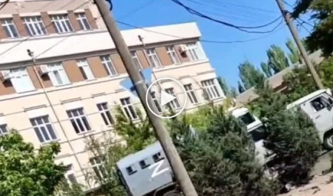Видео с места взрыва в Мелитополе