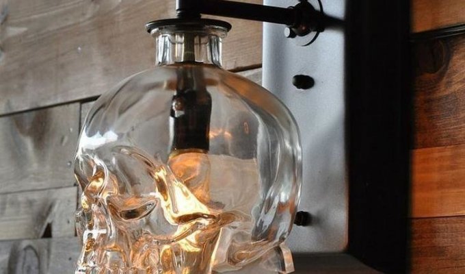 Лампы из использованных бутылок (20 фото)