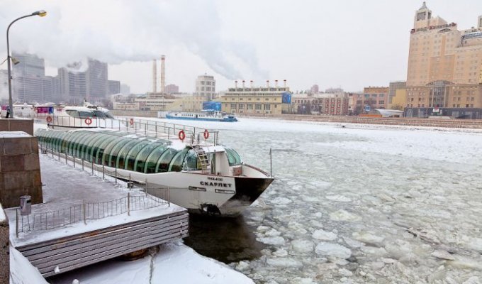 Москва-река зимой (30 фото)