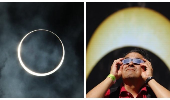 NASA выложило кадры редкого «кольцеобразного» затмения Солнца (3 фото + 3 видео)