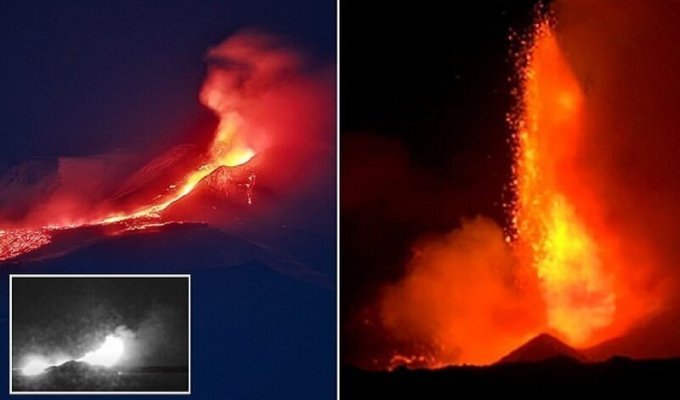 На Сицилии снова проснулся вулкан Этна (7 фото)