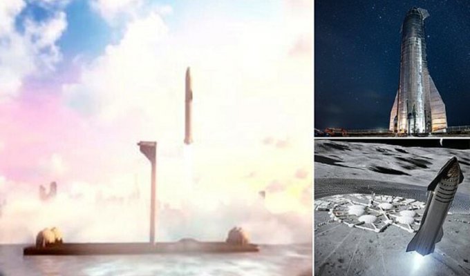 Илон Маск будет строить космодромы в океане (13 фото)