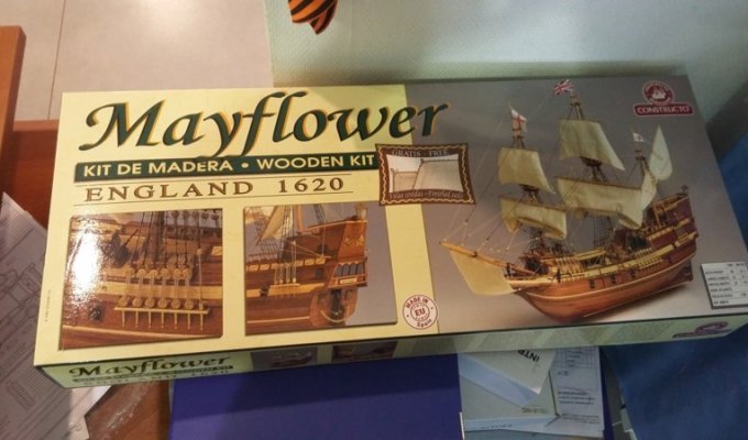 Модель исторического парусника XVII века "Mayflower" своими руками (34 фото)