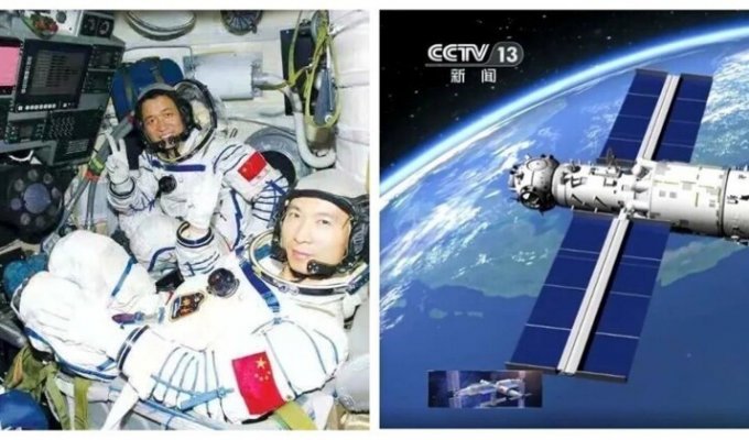 Китайские астронавты впервые за 13 лет вышли в открытый космос (7 фото + 3 видео)