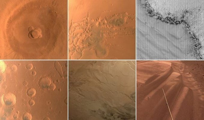 Китайская межпланетная станция сделала впечатляющие фото Марса (12 фото)
