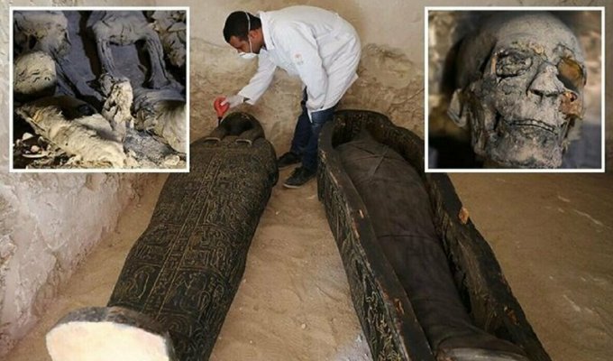 Египтяне обнаружили 40 мумий в древних гробницах Эль-Миньи (3 фото)