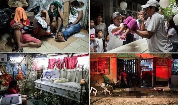 В филиппинской войне с наркотиками все больше невинных жертв (17 фото + 1 видео)
