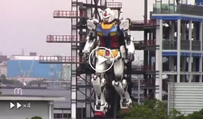 В Японии провели тест огромного робота Гандама
