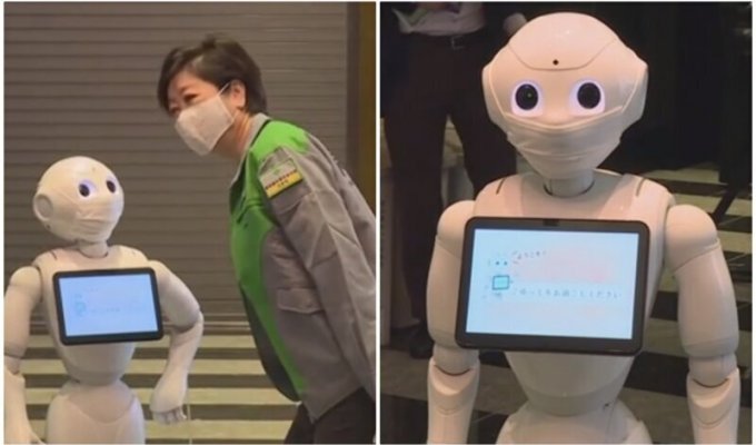 Отели с пациентами с COVID-19 в Токио оснащают роботами (5 фото + 1 видео)
