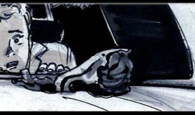 Рисунки Джеймса Кэмерона к фильму "Терминатор 2". Продолжение (46 картинок)