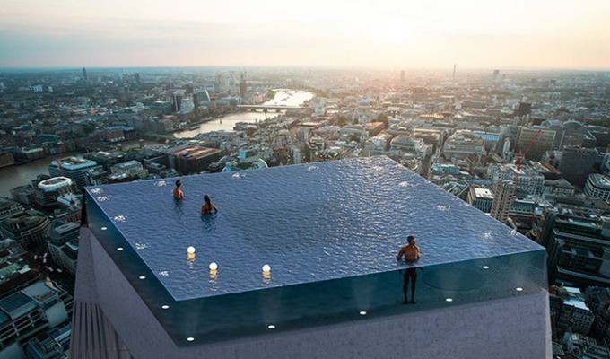 В Лондоне появится необыкновенный высотный бассейн (8 фото)