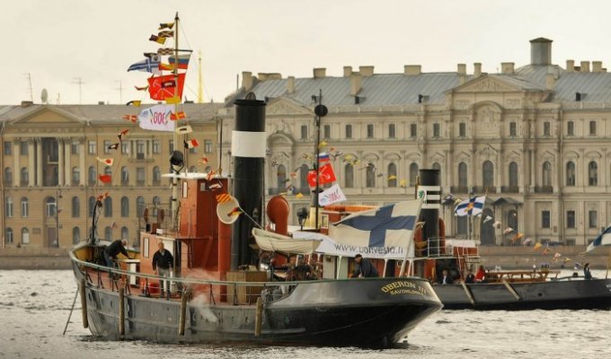 Парад финских пароходов на Неве (44 фото)