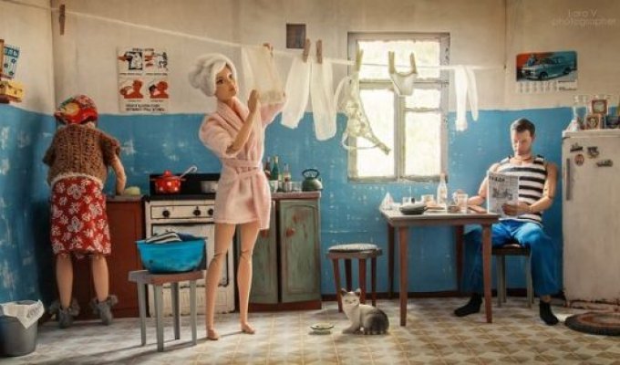 Какой была бы жизнь Барби и Кена в СССР (8 фото)