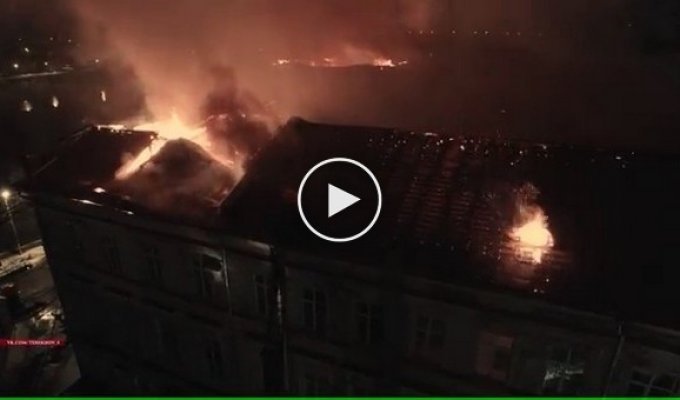 Пожар детской областной больницы в Твери