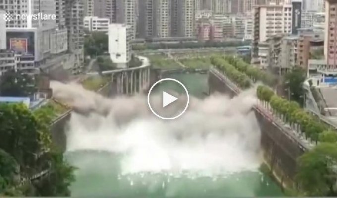 Как в Китае взрывали 41 летний мост