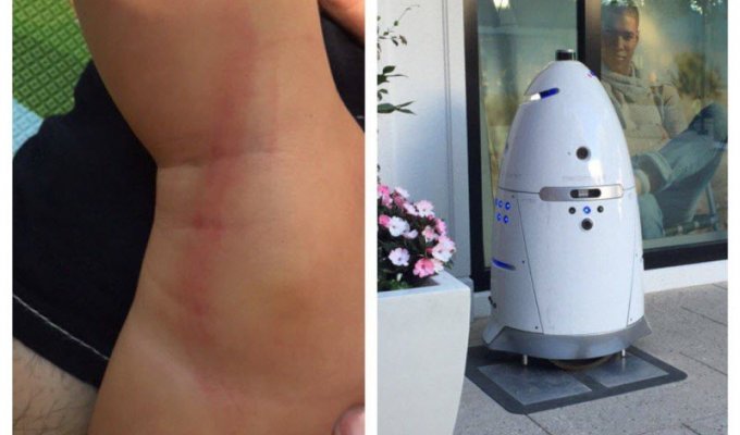 Робот-охранник, переехавший ребенка в торговом центре, нарушил первый закон Азимова (3 фото)