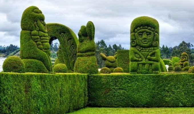 Кладбище-топиарий - самая необычная достопримечательность Эквадора (6 фото)