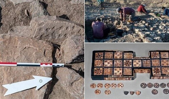 На раскопках в Омане нашли древние каменные нарды (8 фото)