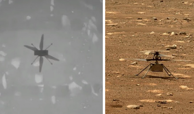 Вертолет NASA совершил первый полет на Марсе (11 фото + 1 видео)