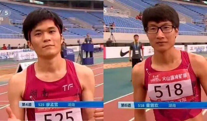 Две бегуньи из Китая очень похожи на мужчин. Федерация проверила и гарантирует: это женщины (5 фото + 1 видео)