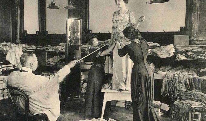 Как выглядела парижская индустрия моды 100 лет назад (30 фото)