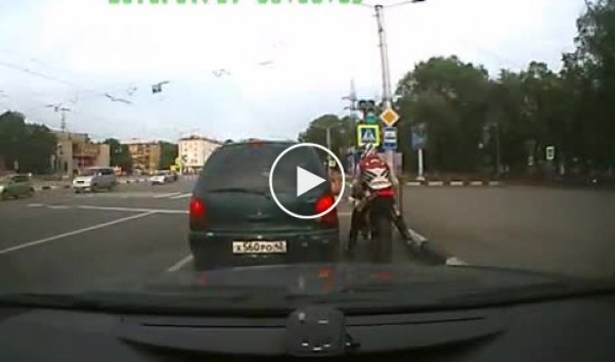 Мотоциклист против автомобилиста