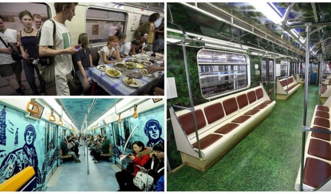 Самые необычные вагоны метро со всего мира (25 фото)