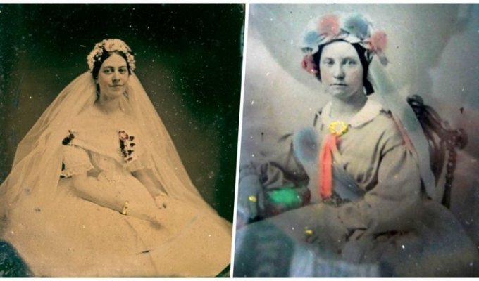 Свадебные фотографии Викторианской эпохи 1840—1860-хх годов (21 фото)