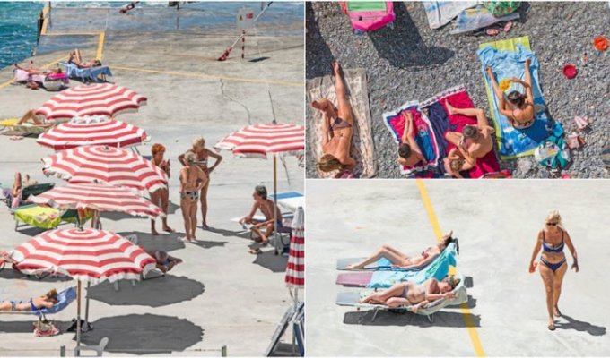 Итальянцы на частных пляжах (14 фото)