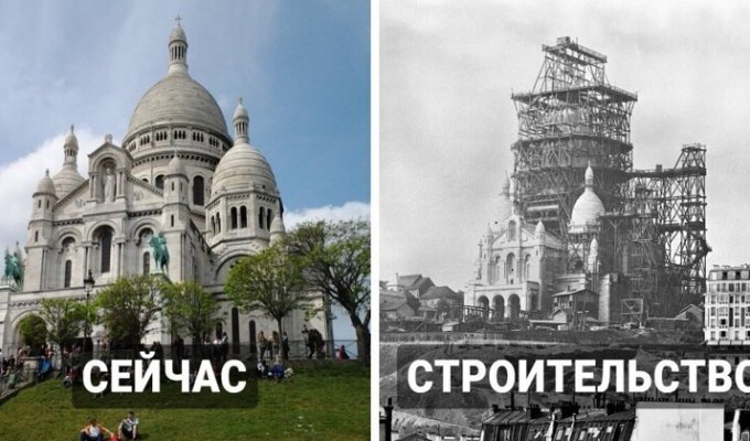 12 фотографий знаменитых сооружений в процессе строительства (14 фото)