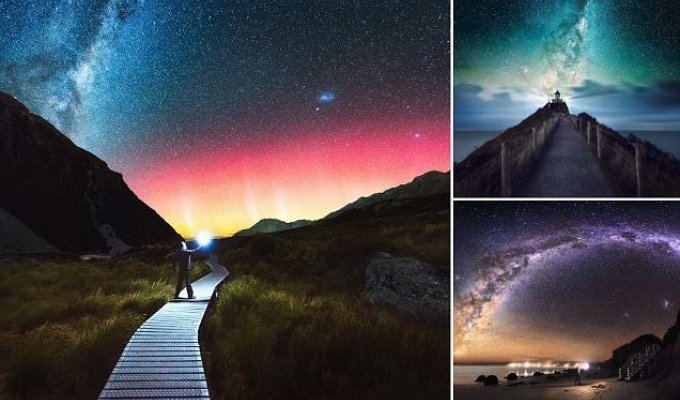 Неземная красота млечного пути над Новой Зеландией (9 фото)