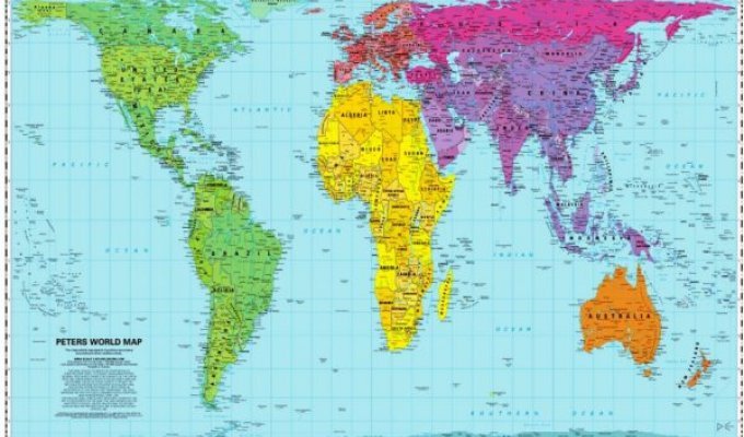 Как на самом деле выглядят разные страны мира?